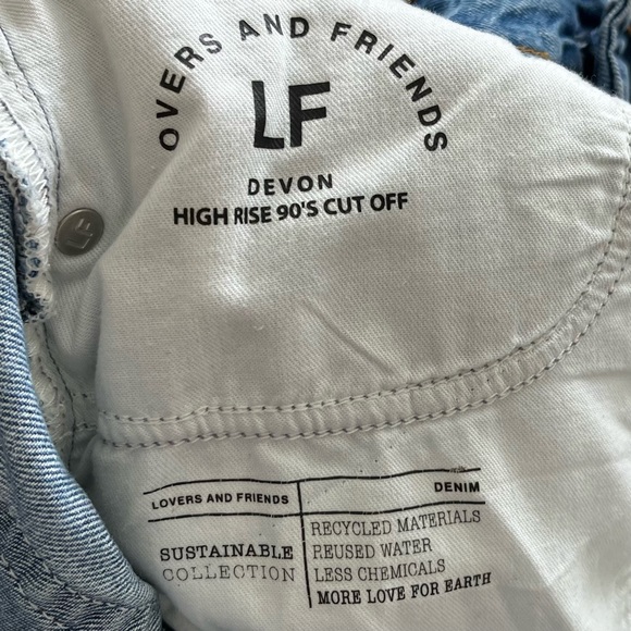 LOVERS AND FRIENDS NWT HIGH RISE 90s CUTOFF SHORTS SIZE 30 Y2K TRENDY - Picture 5 of 13